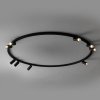 Nowoczesna lampa sufitowa czarny minimalistyczny plafon FOURTY ROUND IX BLACK 11950 Nowodvorski Lighting 